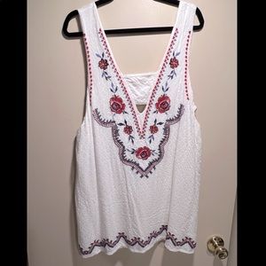 Xhilaration Cover Up Dress with Cut Outs and Tie Back